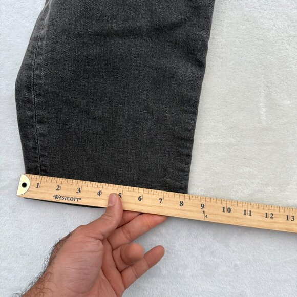 Levis Jeans Womens 28x25 Black Ribcage Straight Ankle Stretch - Picture 8 of 13